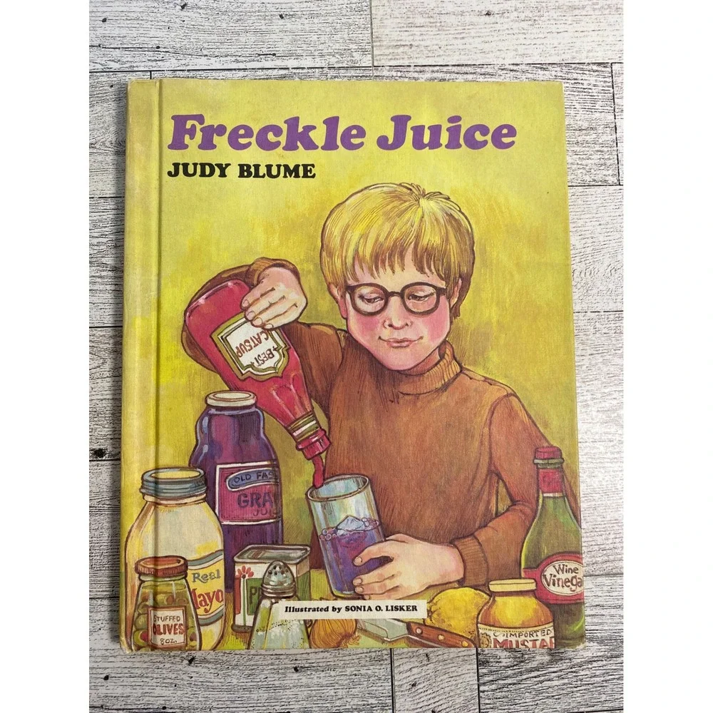 Freckle Juice Judy Blume 1971 Weekly Reader‎ Books Vintage Hardcover Illustrated